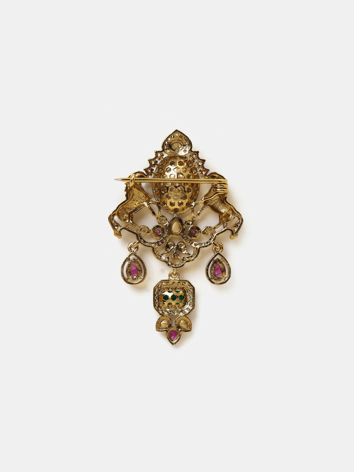 Ruby Raang Emerald Grace Brooch