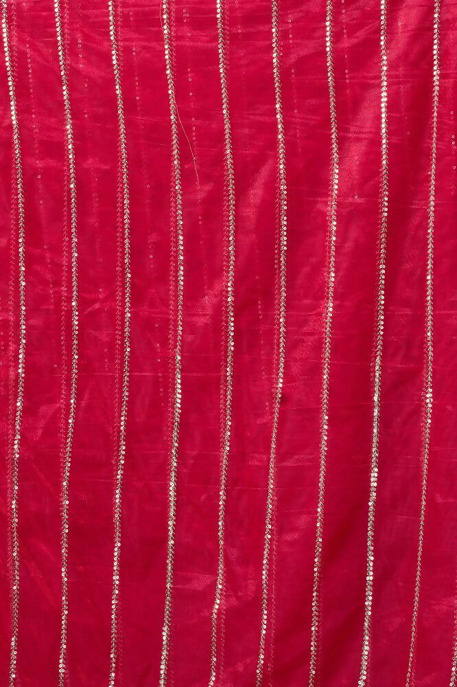 Joban Fashion Rani Pink Net Party Wear Sarees - Distacart