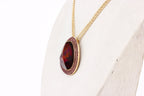 Gold-Polished Alloy Assymetric Stone Studded Pendant Necklace - The Pari