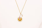 Gold-Polished Alloy Peacock Pendant Necklace - The Pari