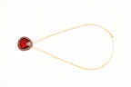 Gold-Polished Alloy Assymetric Stone Studded Pendant Necklace - The Pari