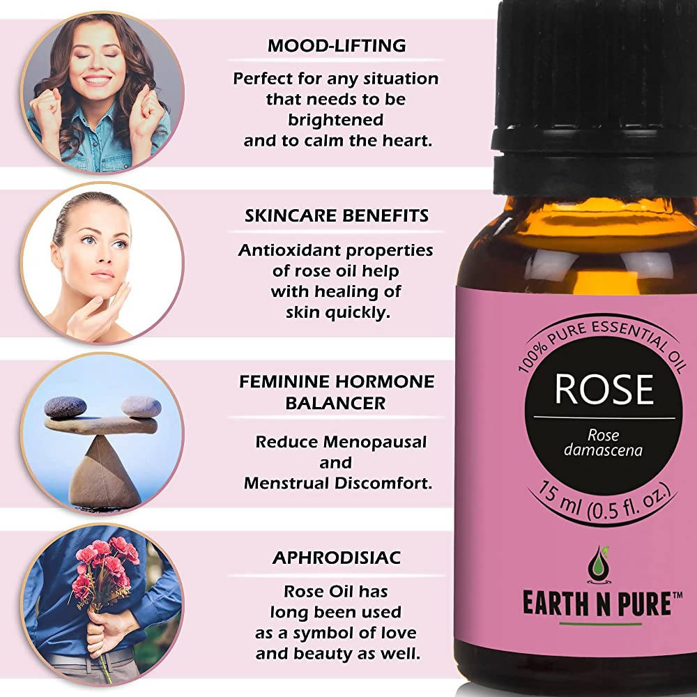 Earth N Pure Rose & Orange Essential Oils