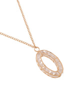 NVR Women Gold-Polished Oxidised Bohemian Necklace