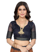 Vamika Cotton Orange Jari Border Bollywood Style Saree (VASU ORANGE) - Distacart