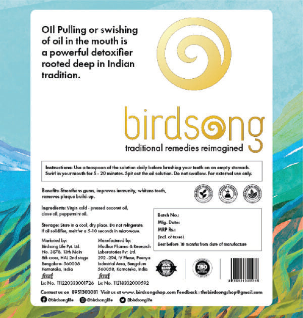 Birdsong Oil Pulling - Mint