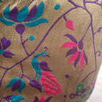 Kia Fashions Purple Jacquard Weave Multi Color Paithani Readymade Blouse - Distacart