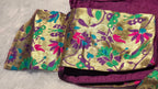 Kia Fashions Purple Jacquard Weave Multi Color Paithani Readymade Blouse - Distacart
