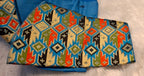 Kia Fashions Cobalt Blue Multi Color Weave Readymade Blouse - Distacart