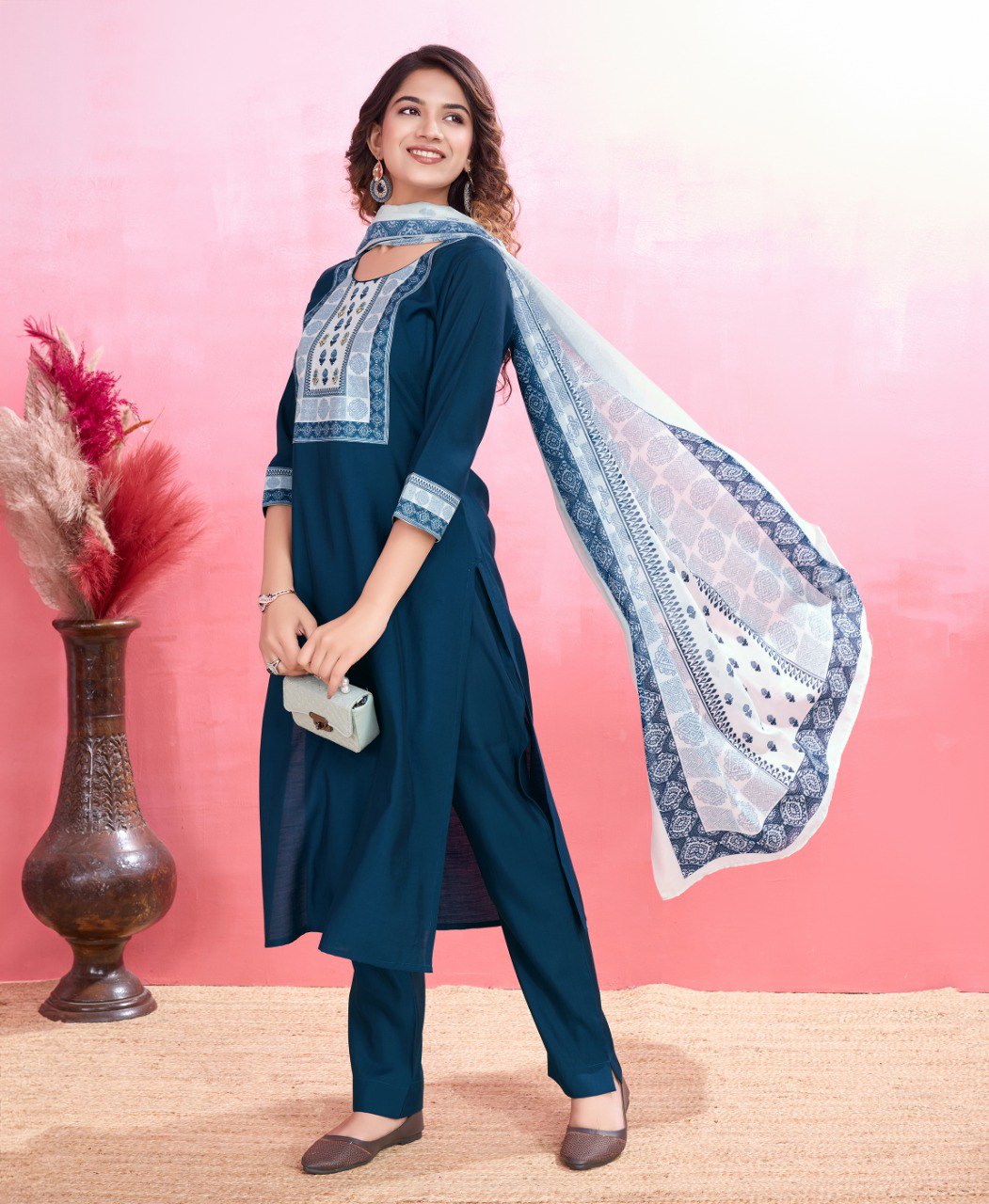 Prazu Fashion Yellow Viscose Silk Printed Kurta Set - Distacart