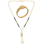 AanyaCentric Gold-plated Mangalsutra & Ring Set - Distacart
