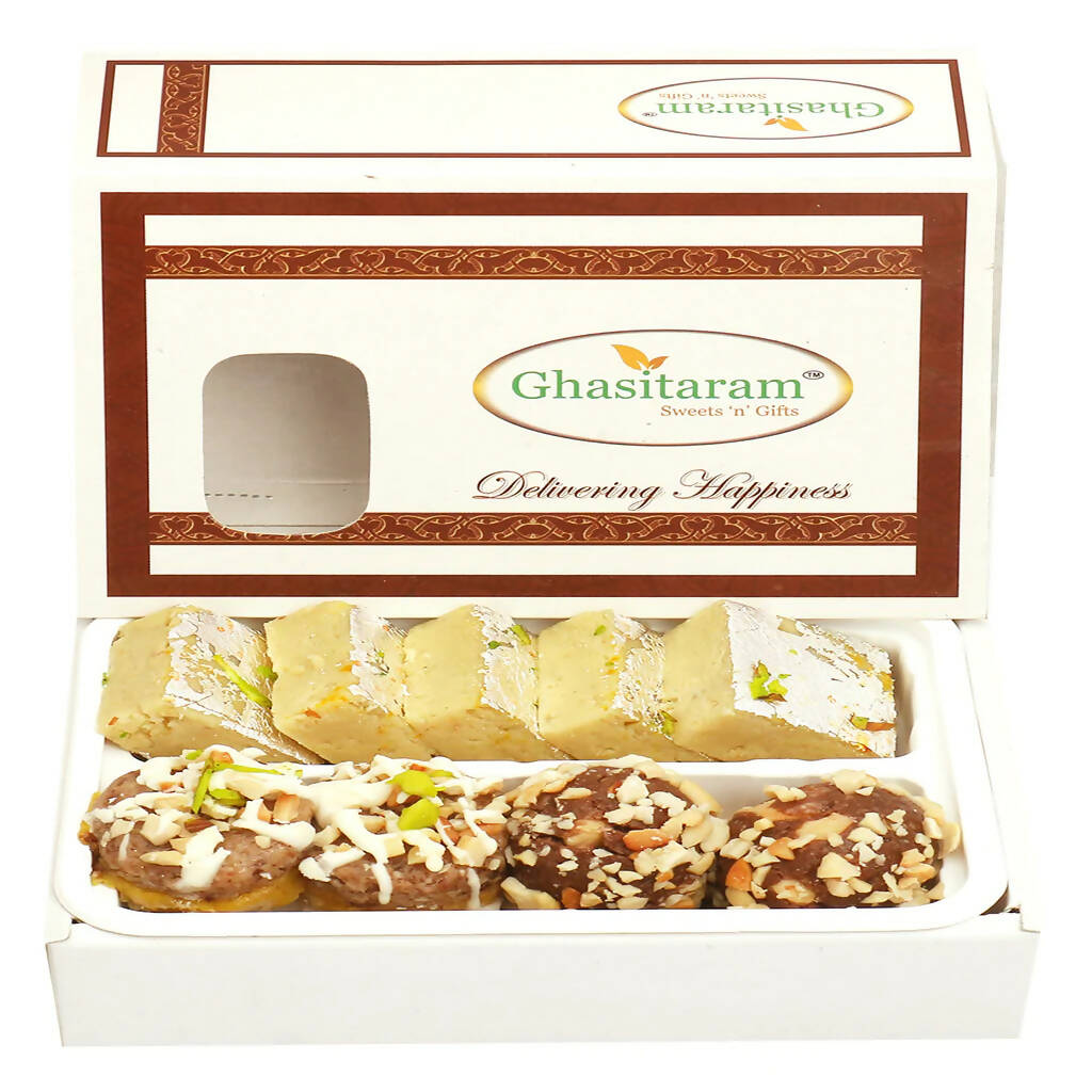 Ghasitaram Assorted Box Of Barfis, Dryfruit Sweets - Distacart