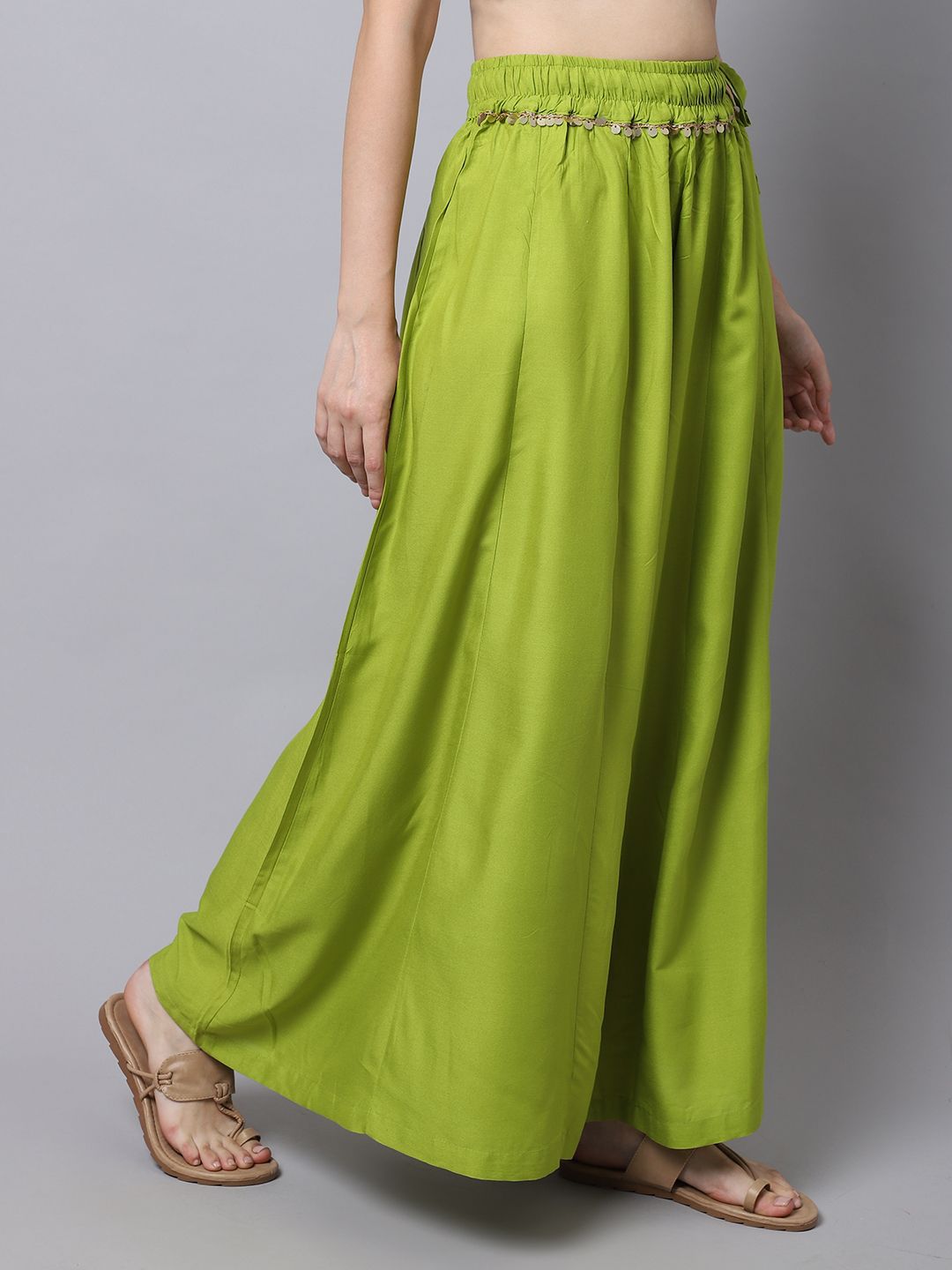 TAG 7 Women Flared Ethnic Palazzos
