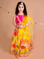 Joban Fashion Girl's Pink Color Lehenga Choli