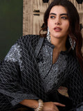 Sangria Ethnic Motifs Woven Design Mandarin Collar Straight Kurta With Trouser & Dupatta