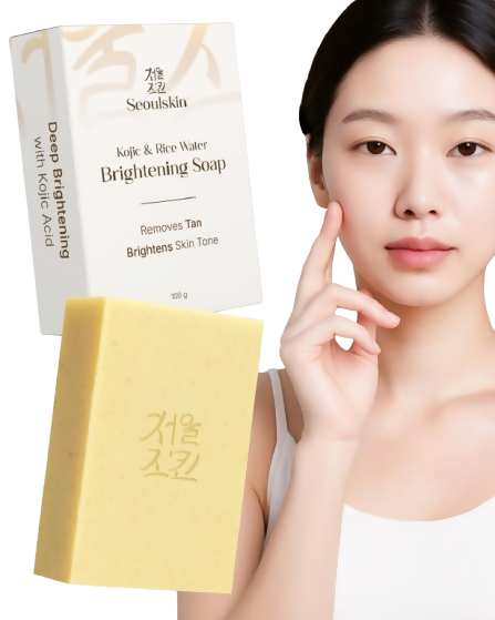 Seoulskin Kojic & Rice Water Brightening Soap