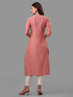 Ethnic Motif& Mandarin Collar Kurta With Cotton Pant Set, Multicolor - Hiral Fashion - Distacart