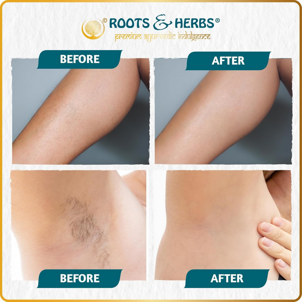 Roots and Herbs Neem and Fennel Depilatory Ubtan for Hair Removal