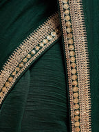kasee Solid Embroidered Pure Silk Saree - Distacart