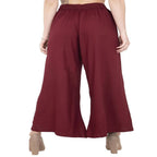 Lagi Women's Maroon Solid Palazzo (PLZ04I)