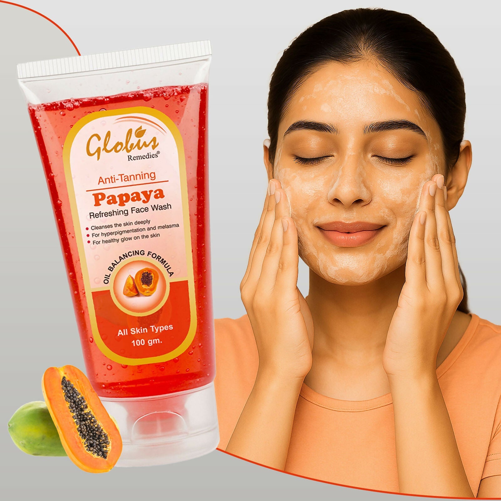 Globus Remedies Papaya Face Wash
