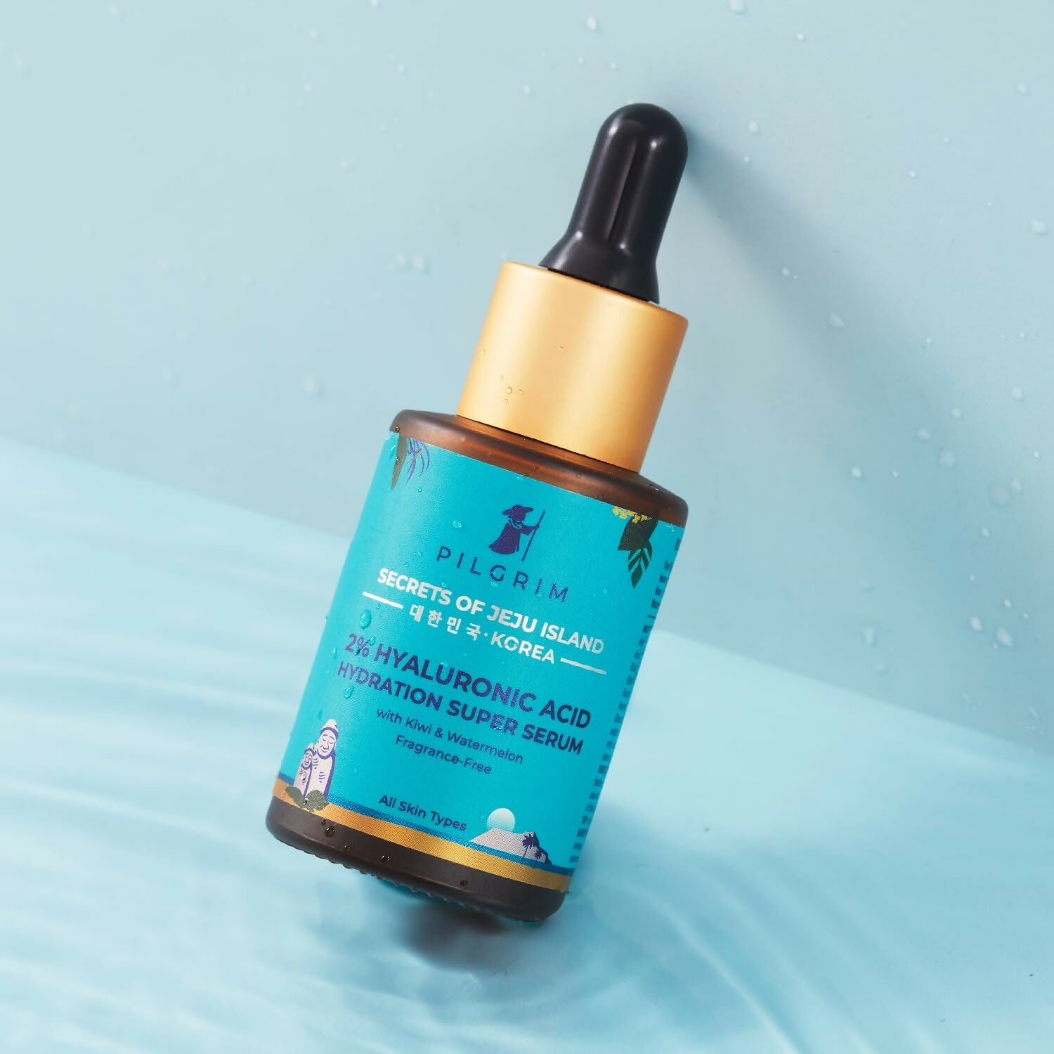 Pilgrim 2% Hyaluronic Acid Hydration Super Serum With Kiwi & Watermelon Extracts For Hydrated Skin - Korean Skin Care - Distacart