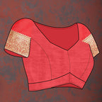 Lorenvalley Fashion Red Soft Silk Woven Design Gold Zari Weaving Saree