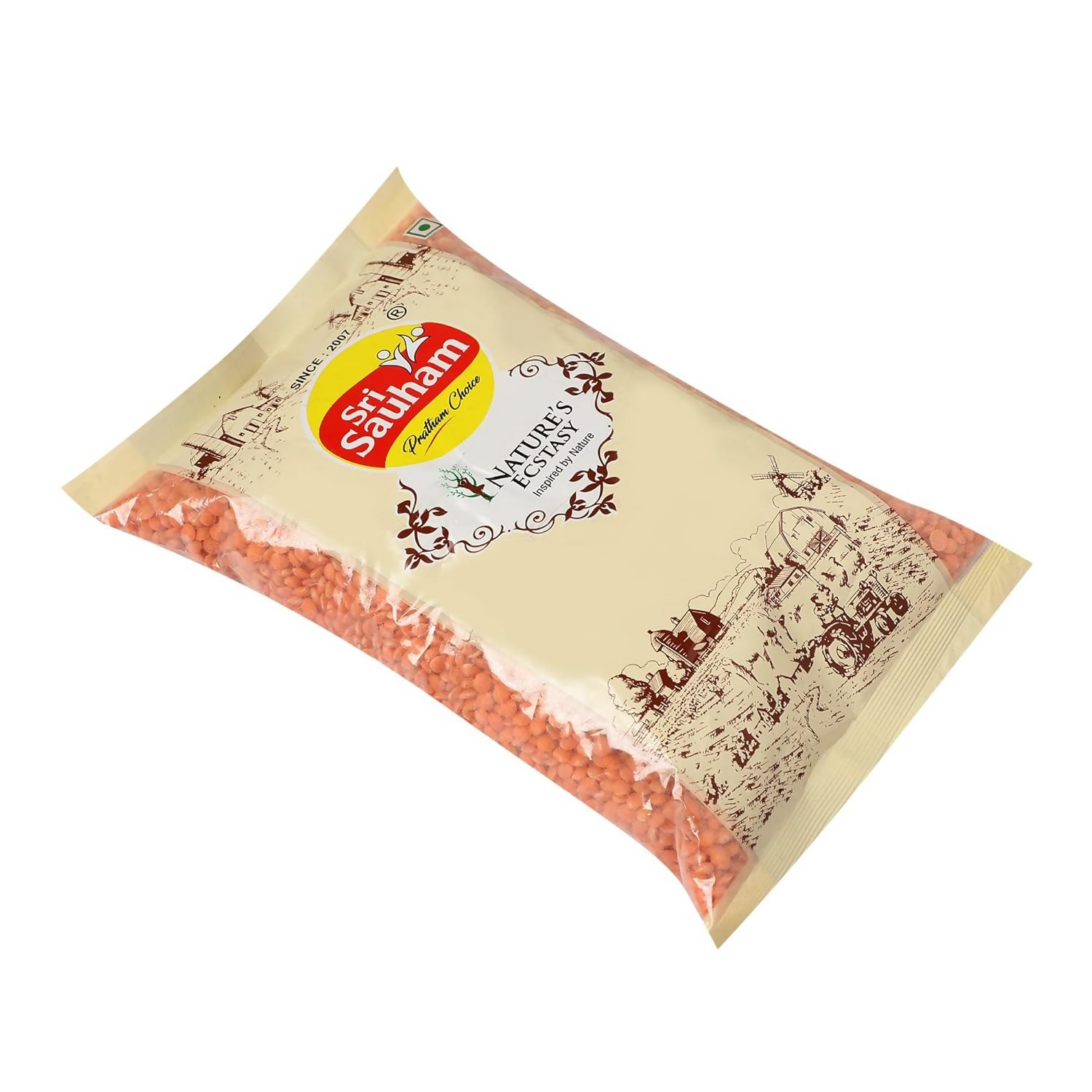 Sri Sauham Premium Lal Malka Dal Fresh Sabut Masoor Dal
