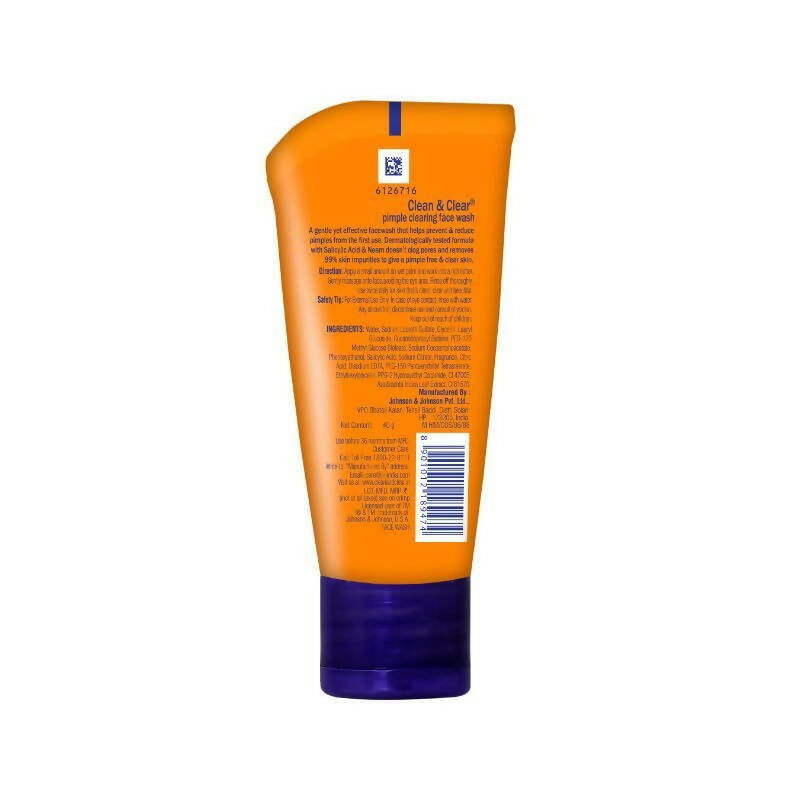 Clean & Clear Pimple Clearing Face Wash - Distacart
