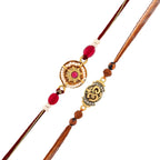 trueBrowns X Voylla Traditional And Divine Motifs Pack Of 2 Thread Rakhis - Distacart
