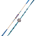 trueBrowns X Voylla Pack Of 2 Evil Eye Charms Men's Rakhis - Distacart