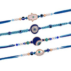 trueBrowns X Voylla Pack Of 4 Evil Eye Charms Men's Rakhis - Distacart