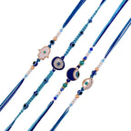 trueBrowns X Voylla Pack Of 4 Evil Eye Charms Men's Rakhis - Distacart