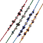 trueBrowns X Voylla Pack Of 4 Men's Beaded Colourful Rakhis - Distacart
