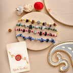 trueBrowns X Voylla Pack Of 4 Men's Beaded Colourful Rakhis - Distacart