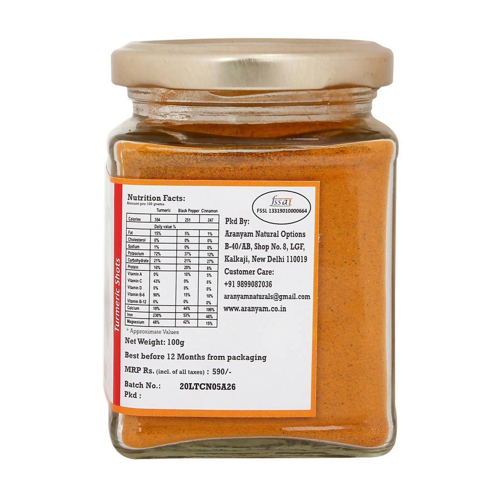 Aranyam Lakadong Turmeric Black Pepper & Cinnamon - Distacart