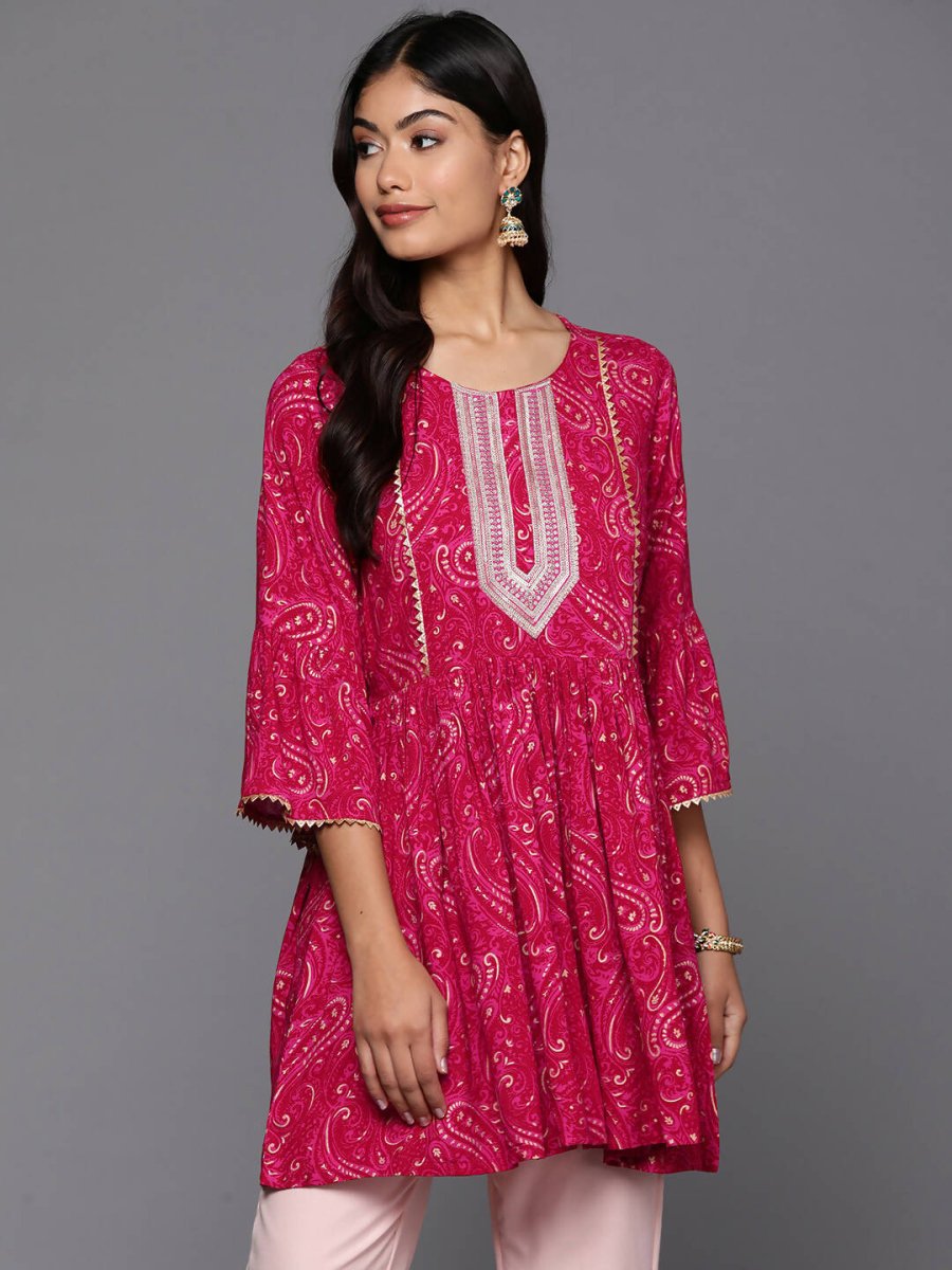 Ahalyaa Women's Traditional wear Tunic - Red