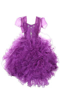 Asmaani Baby Girls Purple Tissue Net Knee Length Frock (AS-DRESS-2215)