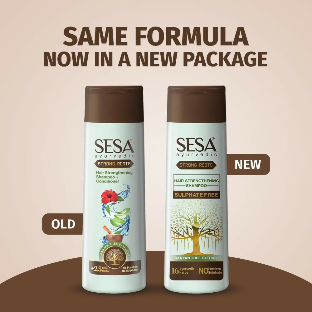 Sesa Strong Roots Sulphate Free Hair Strengthening Shampoo - Distacart