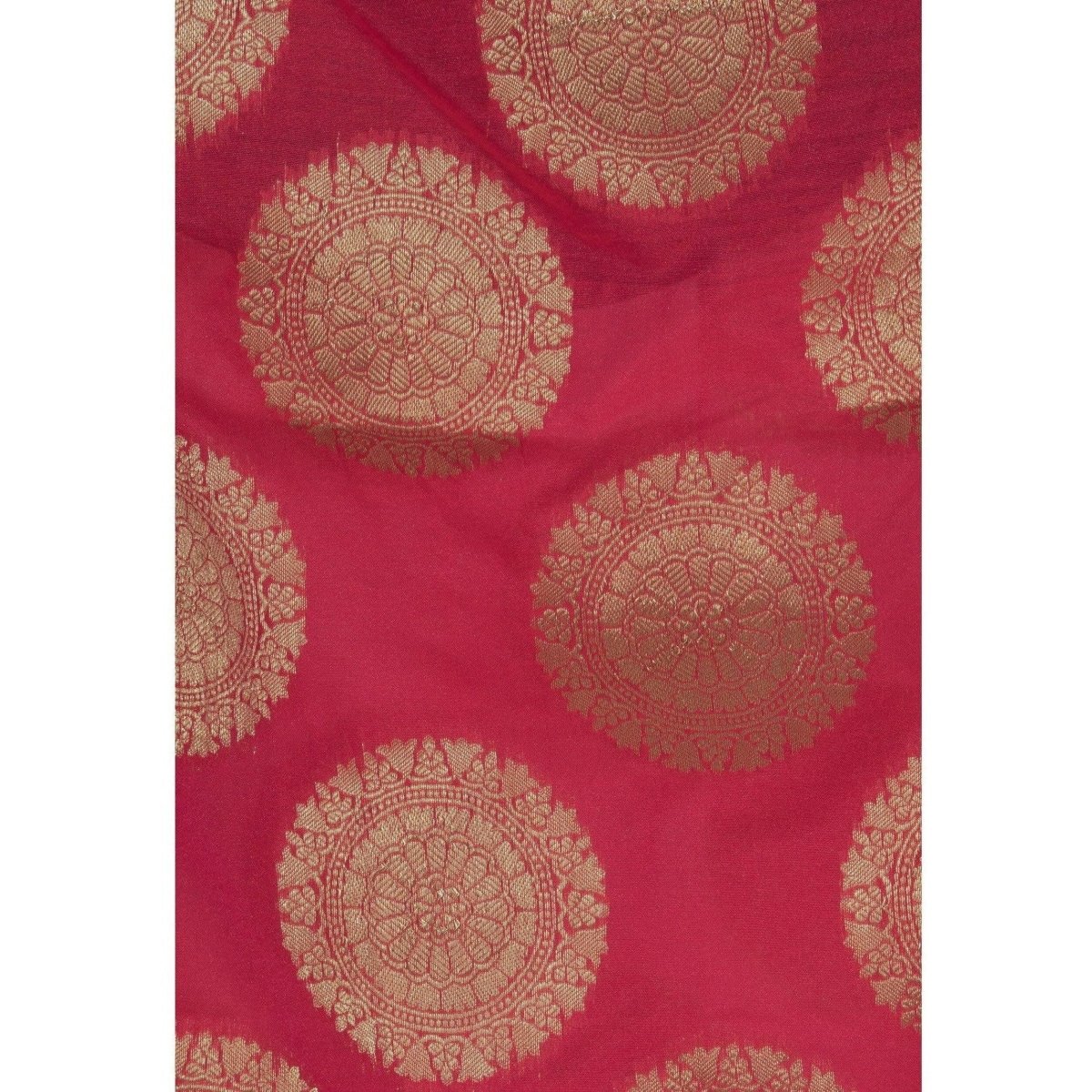 A R SILK Red Color Vns Big Gola Dupattas and Chunnis