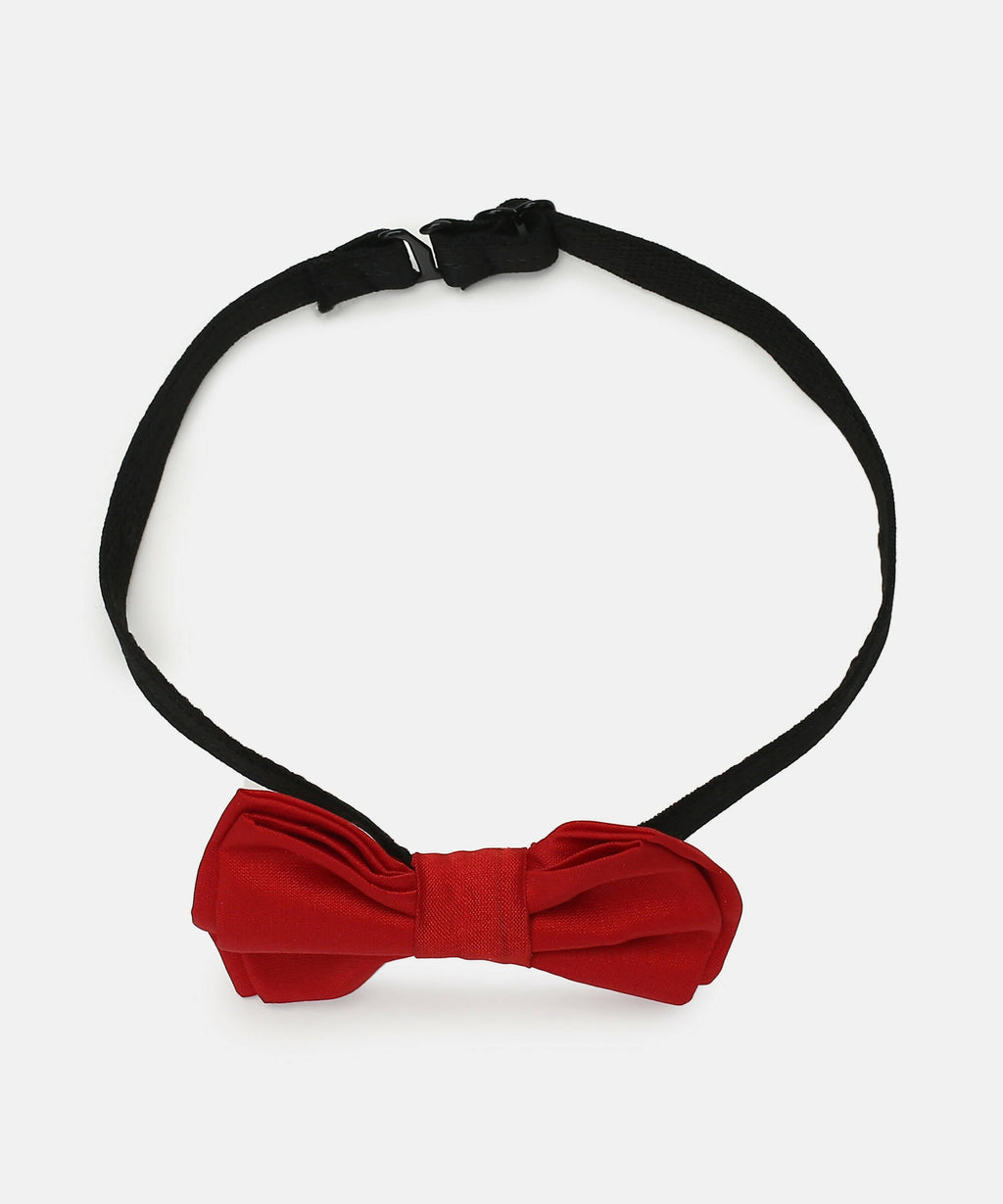 Manet Boys Solid Double Layer Bow - Red