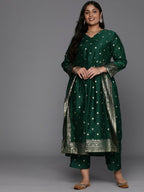 Ahalyaa Women's Traditional wear Kurta Set - Green