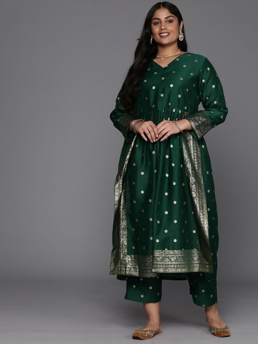 Ahalyaa Women's Traditional wear Kurta Set - Green