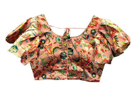 Vamika Peach Mate Digital Print Blouse