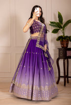 Lehenga Mart Designer Wedding Lehenga choli for Women - purple