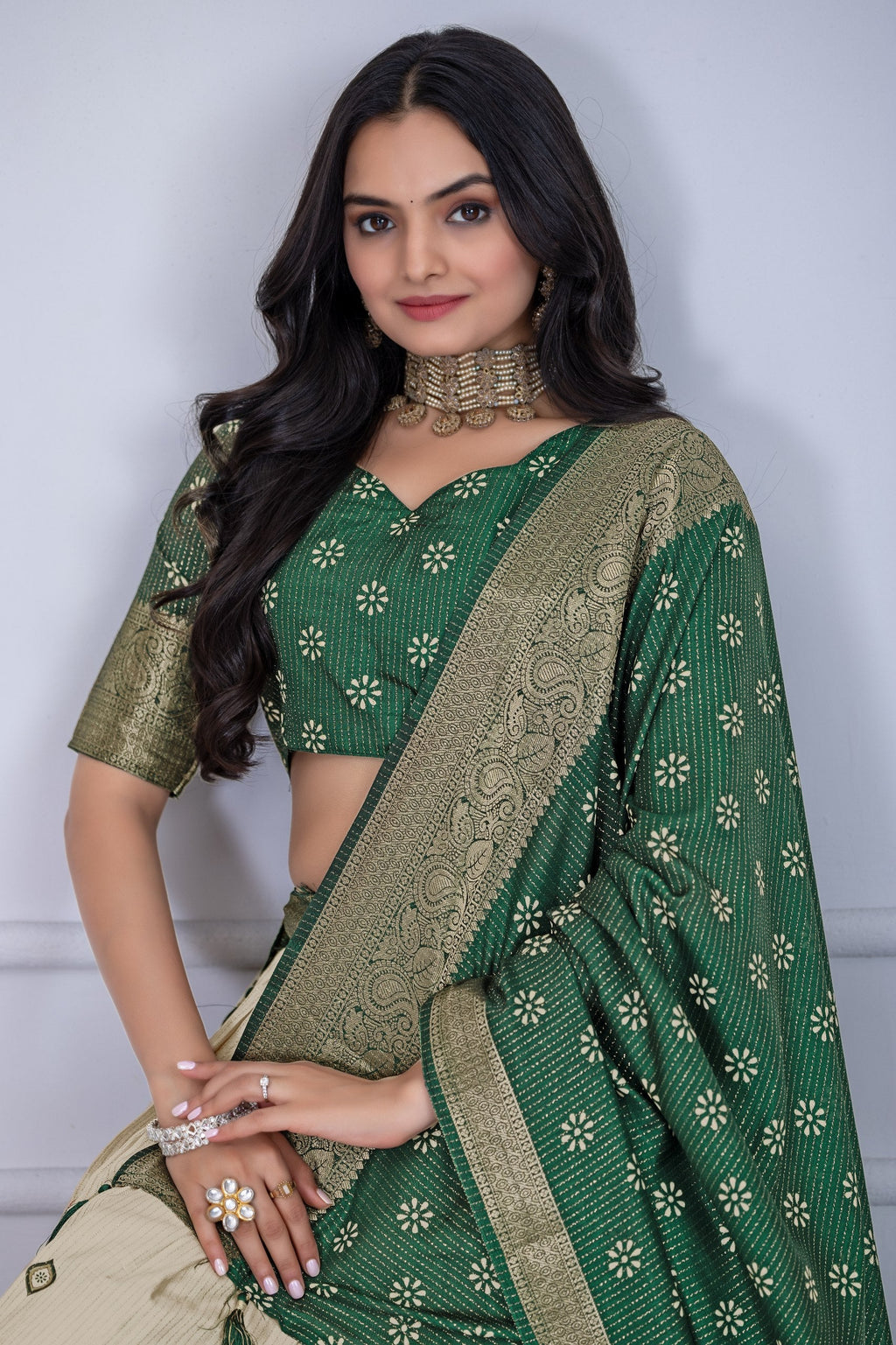 Lehenga Mart Designer Wedding Lehenga choli for Women - green