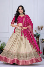 Lehenga Mart Designer Wedding Lehenga choli for Women - pink
