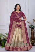 Lehenga Mart Designer Wedding Lehenga choli for Women - Wine