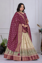 Lehenga Mart Designer Wedding Lehenga choli for Women - Wine