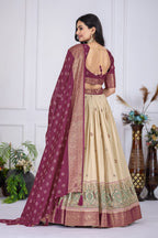 Lehenga Mart Designer Wedding Lehenga choli for Women - Wine