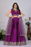 Lehenga Mart Designer Wedding Lehenga choli for Women - Wine